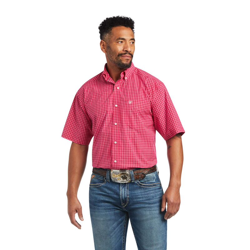 Ariat Hemden Herren - Pro Series Miles Classic Fit Rosa ( MXIDQ-5792 )